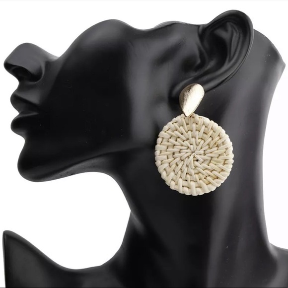 Jewelry - Palm Springs Vibes Woven Rattan Earrings 🌴